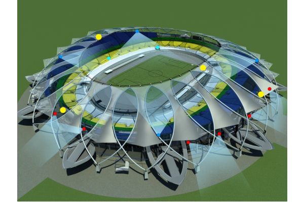 Установка видеонаблюдения в спортивных комплексах