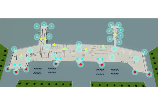 Оборудование для системы видеонаблюдения в аэропорту