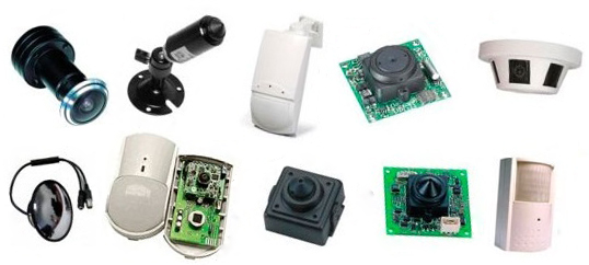 Необычные варианты устройств и шпионские миниатюрные видеокамеры