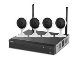 Комплект видеонаблюдения на 4 мини wifi камеры
